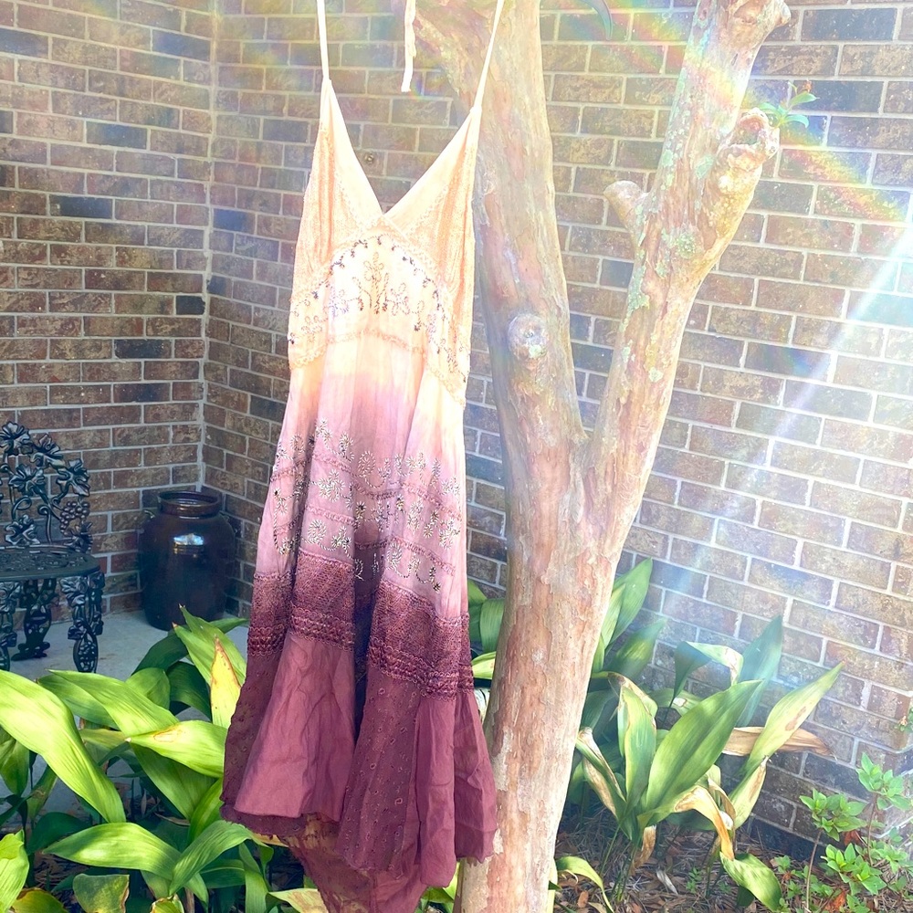 Boho Ombre festival Dress 🦋🌾🌞🌻🌼